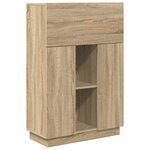 vidaXL Bureau Chêne sonoma 71 5 x 31 5 x 106 5 cm Bois d'ingénierie