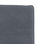 vidaXL Chaises à manger lot de 4 Gris foncé Velours