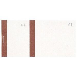 Bloc Vendeur À Bande Couleur 100 Feuillets Double Numérotage - Format 6 6x13 5 Cm - Bistre - X 50 - Exacompta