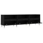 vidaXL Meuble TV noir 150x30x44 5 cm bois d'ingénierie