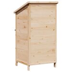 vidaXL Abri de jardin Naturel 59 x 56 x 113 5 cm Bois d'ingénierie
