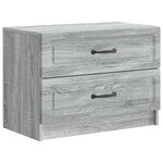 vidaXL Cabinet de chevet Sonoma gris 62 x 34 5 x 44 5 cm