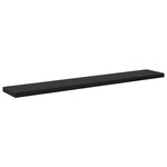 vidaXL Étagères de bibliothèque - Pack de 4 en chêne noir  60x10x1 5 cm - Fabriquées en bois d'ingénierie