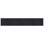 vidaXL Tapis rectangulaire noir 70x400 cm bambou