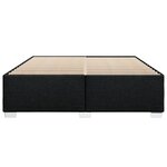 vidaXL Cadre de lit sans matelas noir 200x200 cm tissu