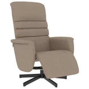 vidaXL Fauteuil inclinable avec repose-pieds cappuccino similicuir