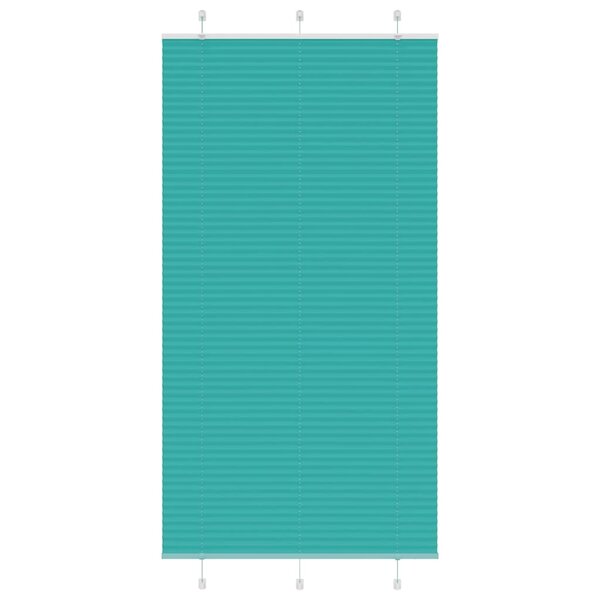 vidaXL Store plissé vert pétrole 105x200cm largeur du tissu 104 4cm