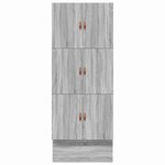 vidaXL Cadre de lit de rangement Gris Sonoma 90x200 cm