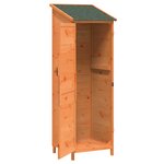 vidaXL Abri de jardin Marron 59 5 x 56 x 176 5 cm Bois d'ingénierie
