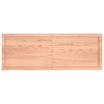 vidaXL Étagère murale marron clair bois chêne massif traité