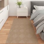 vidaXL Tapis de surface HUARTE Naturel 200 x 80 cm Polyester