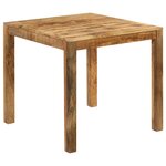 vidaXL Table à manger Bois de manguier massif 82x80x76 cm