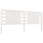 vidaXL Tête de lit Blanc 156x4x100 cm Bois massif de pin