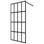 vidaXL Écran de douche Verre trempé dépoli 140x195 cm