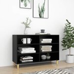 vidaXL Buffet noir 103 5x35x70 cm bois d'ingénierie