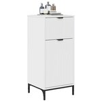 vidaXL Cabinet de salle de bain Blanc brillant 39 5 x 36 x 88 cm