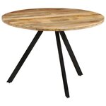 vidaXL Table à dîner 110x75 cm Bois de manguier massif