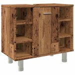 vidaXL Armoire de salle de bain vieux bois 60x32x53 5 cm