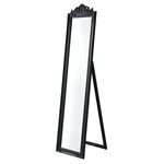 Miroir sur pied inclinable 160 x 40 cm noir mat 03_0007964
