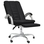 vidaXL Fauteuil inclinable de bureau Noir Similicuir