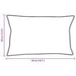 vidaXL Oreillers 2 Pièces Blanc 30 x 50 cm 130gsm 100  coton