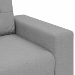 vidaXL Ensemble de Canapés 2 Pièces Gris 221 x 78 x 80 cm Tissu