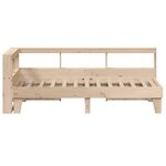 vidaXL Lit bibliothèque sans matelas 75x190 cm bois de pin massif