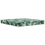 vidaXL Coussin de canapé d'extérieur 2 Pièces Motif feuille Polyester