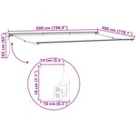 vidaXL Auvent Rétractable Jaune et blanc 500 × 300 cm