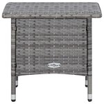 Salon de jardin meuble d'extérieur ensemble de mobilier 2 pièces avec coussins résine tressée gris 02_0015902