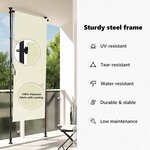 vidaXL Store roulant d'extérieur 100 x 270 cm Crème