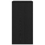 vidaXL Buffet avec tiroir Chêne Noir 60 x 39 x 80 cm Bois d'ingénierie