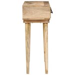 vidaXL Table console 110x30x75 cm bois de manguier massif