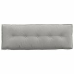 vidaXL Coussin de Dos Gris clair 140 x 50 cm Tissu en microfibre