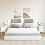 vidaXL Tables de chevet 2 Pièces Blanc 30x30x40 cm Bois d'ingénierie