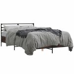 vidaXL Cadre de lit sans matelas chêne marron 120x190 cm