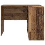 vidaXL Bureau d'angle en vieux bois 102x88x75 cm en bois d'ingénierie