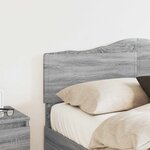 vidaXL Tête de lit Gris Sonoma 120 cm Bois d'ingénierie