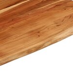 vidaXL Dessus de table 100x80x2 5 cm rectangulaire bois massif acacia
