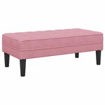vidaXL banc Rose 113 x 57 x 39 cm Velours