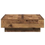 vidaXL Table basse Bois ancien 90 x 90 x 28 cm Bois d'ingénierie