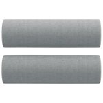 vidaXL Ensemble de canapés 2 Pièces coussins gris clair tissu
