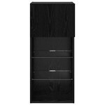 vidaXL Meubles TV muraux 2 Pièces Chêne noir 40 5 x 30 x 90 cm