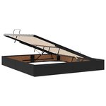 vidaXL Lit de rangement LED avec matelas Noir 160 x 200 cm Velours