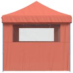 vidaXL Tente de fête 292 x 440 x 315 cm Terre cuite Tissu Oxford