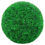 vidaXL Boules de buis artificielles avec lumières LED 2 Pièces vert 52 cm