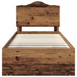 vidaXL Cadre de lit Bois ancien 90 x 200 cm Pin massif