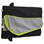 vidaXL Remorque de vélo noir et vert 45 kg fer