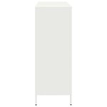 vidaXL Buffet haut blanc 101 5x39x103 5 cm acier