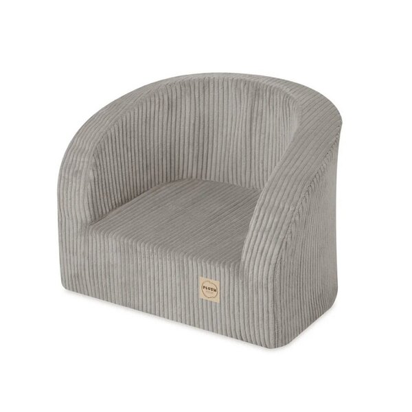 Siège en velours côtelé beige